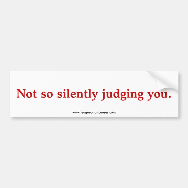 Coche Pegatina para el parachoques "crítica" (Frente)