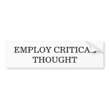 Pegatina para el parachoques crítica del