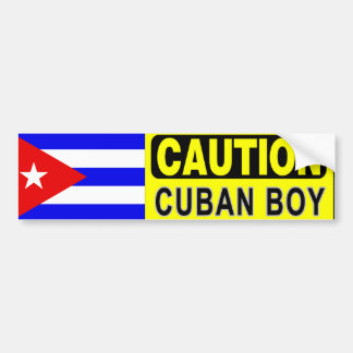Coche Pegatina para el parachoques CUBANA del MUCHACHO