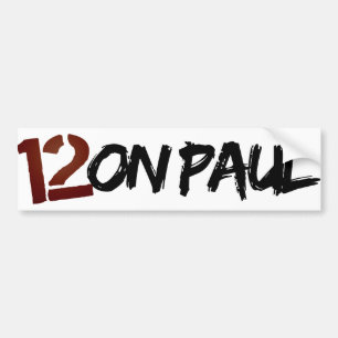Coche pegatina para el parachoques de 12on Paul