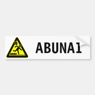 Coche Pegatina para el parachoques de Abunai