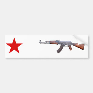 Coche pegatina para el parachoques de ak47