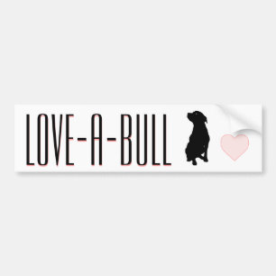 Coche Pegatina para el parachoques de Amor-UNO-Bull