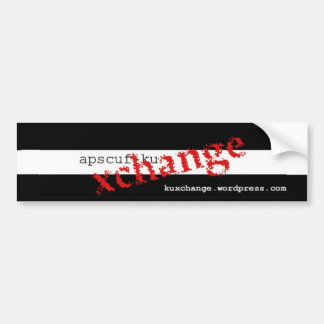 Coche Pegatina para el parachoques de APSCUF-KU XChange