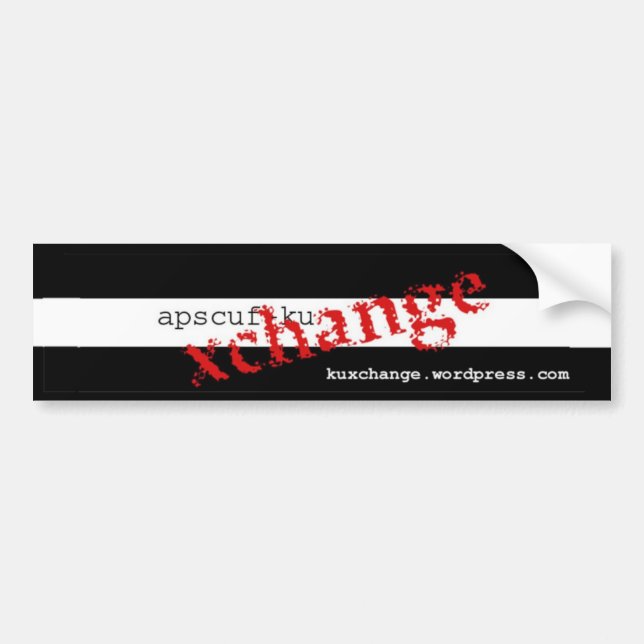 Coche Pegatina para el parachoques de APSCUF-KU XChange (Frente)