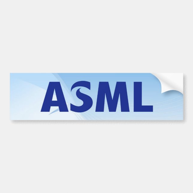 Coche Pegatina para el parachoques de ASML (Frente)