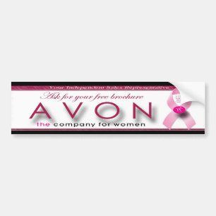 Coche Pegatina para el parachoques de AVON