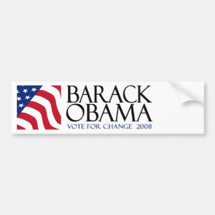 Coche Pegatina para el parachoques de Barack Obama