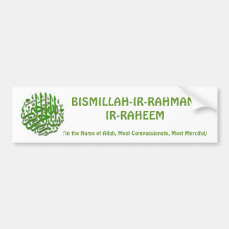 Coche Pegatina para el parachoques de Bismillah