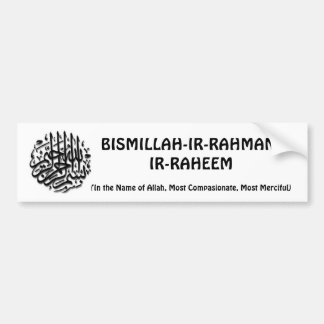 Coche Pegatina para el parachoques de Bismillah