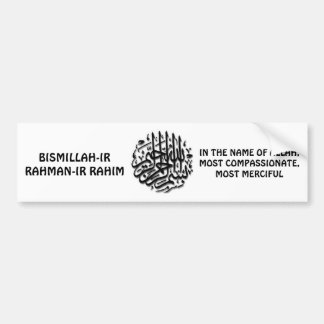 Coche Pegatina para el parachoques de Bismillah