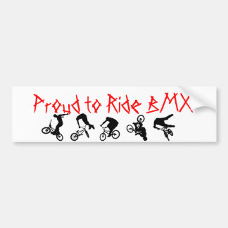 Coche Pegatina para el parachoques de BMX orgullosa