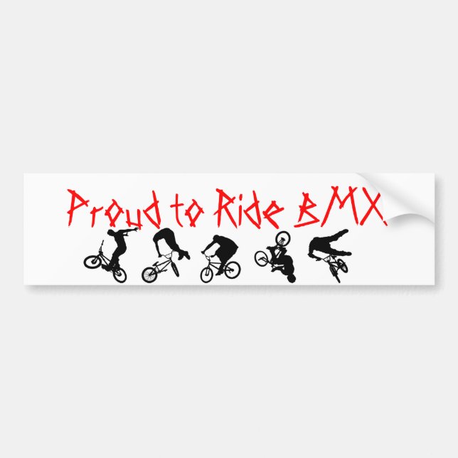 Coche Pegatina para el parachoques de BMX orgullosa (Frente)