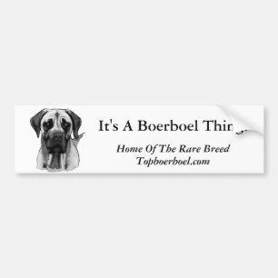 Coche Pegatina para el parachoques de Boerboel