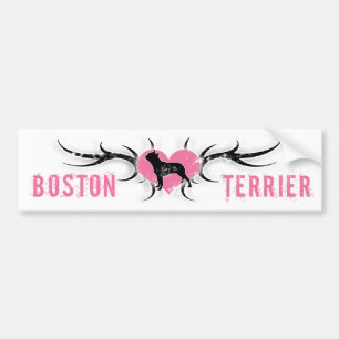Coche Pegatina para el parachoques de Boston Terrier