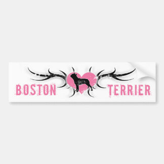 Coche Pegatina para el parachoques de Boston Terrier