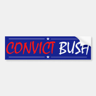 Coche Pegatina para el parachoques de Bush del Convict