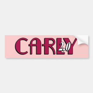 Coche Pegatina para el parachoques de Carly 2,0