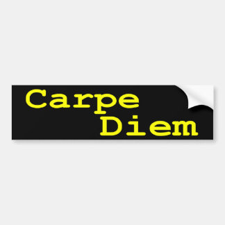 Coche Pegatina para el parachoques de Carpe Diem