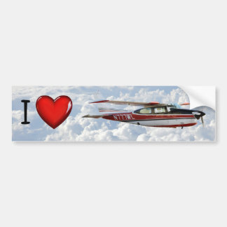 Coche Pegatina para el parachoques de Cessna 210 N777WL