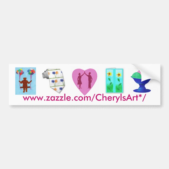 Coche Pegatina para el parachoques de CherylsArt* (Frente)