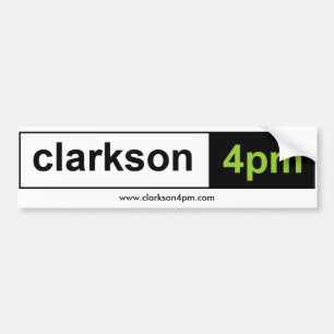 Coche Pegatina para el parachoques de Clarkson4pm