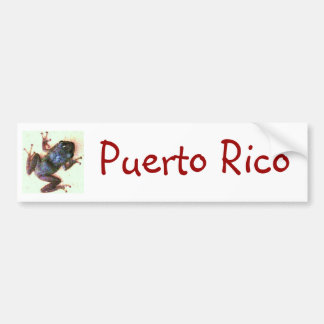 Coche Pegatina para el parachoques de Coqui Puerto Rico