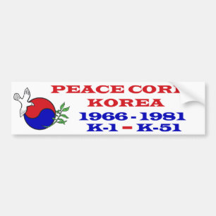 Coche Pegatina para el parachoques de Corea del cuerpo