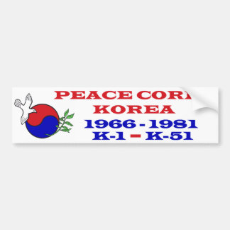 Coche Pegatina para el parachoques de Corea del cuerpo