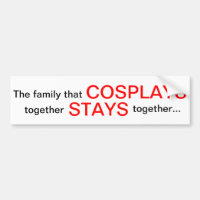 Pegatina para el parachoques de Cosplay
