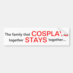 Coche Pegatina para el parachoques de Cosplay