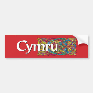 Coche Pegatina para el parachoques de Cymru