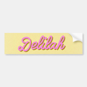 Coche Pegatina para el parachoques de Delilah
