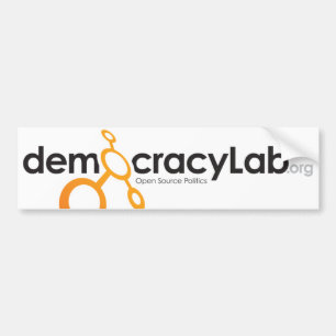 Coche Pegatina para el parachoques de DemocracyLab