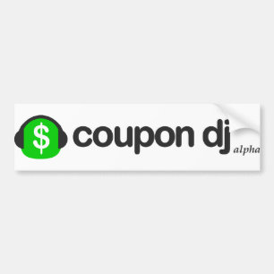 Coche pegatina para el parachoques de DJ de la cupón