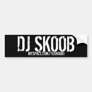 COCHE PEGATINA PARA EL PARACHOQUES DE DJ SKOOB