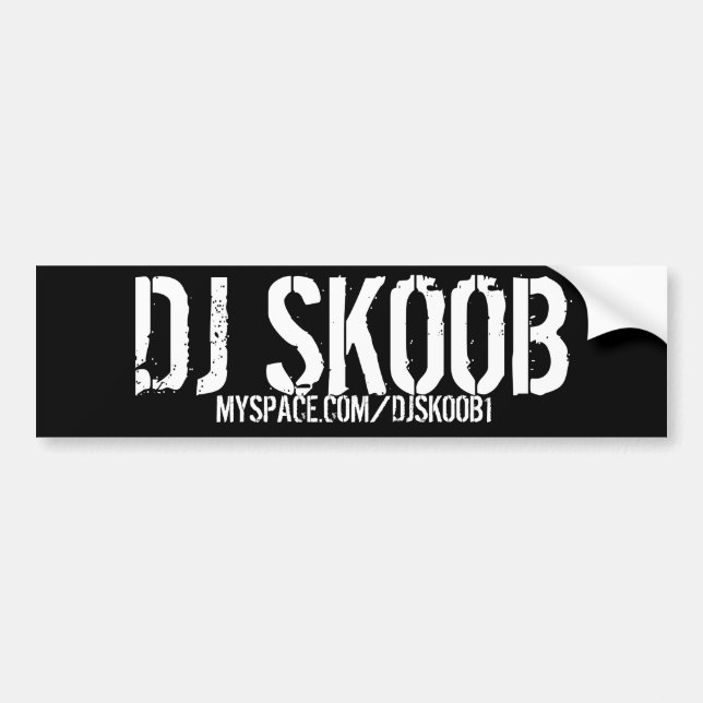 COCHE PEGATINA PARA EL PARACHOQUES DE DJ SKOOB (Frente)