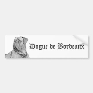 Coche Pegatina para el parachoques de Dogue de Bordeaux