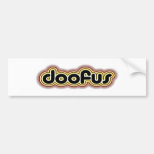 Coche Pegatina para el parachoques de Doofus