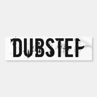 COCHE PEGATINA PARA EL PARACHOQUES DE DUBSTEP