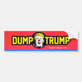 Coche Pegatina para el parachoques de DumpTrump