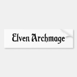 Coche Pegatina para el parachoques de Elven Archmage