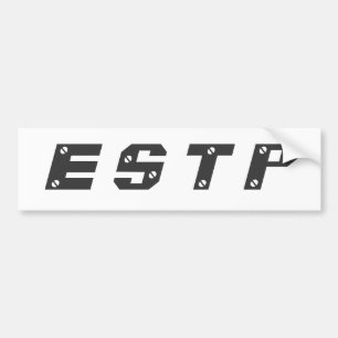 Coche Pegatina para el parachoques de ESTP