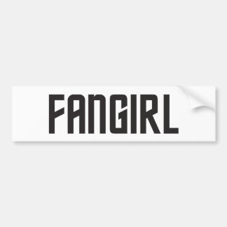 Coche Pegatina para el parachoques de Fangirl
