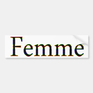 Coche Pegatina para el parachoques de Femme