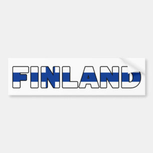 Coche Pegatina para el parachoques de Finlandia