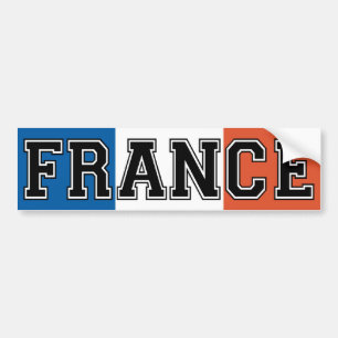 Coche Pegatina para el parachoques de Francia