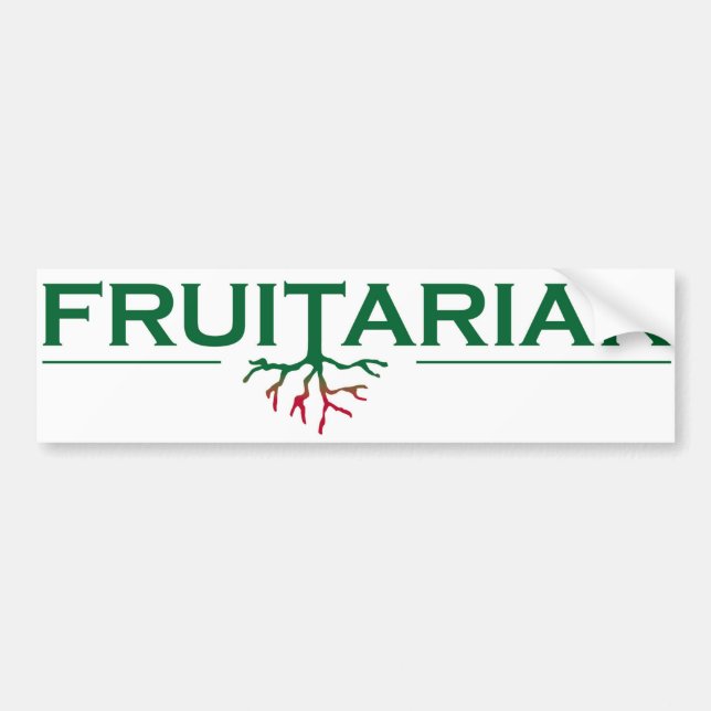 Coche Pegatina para el parachoques de Fruitarian (Frente)