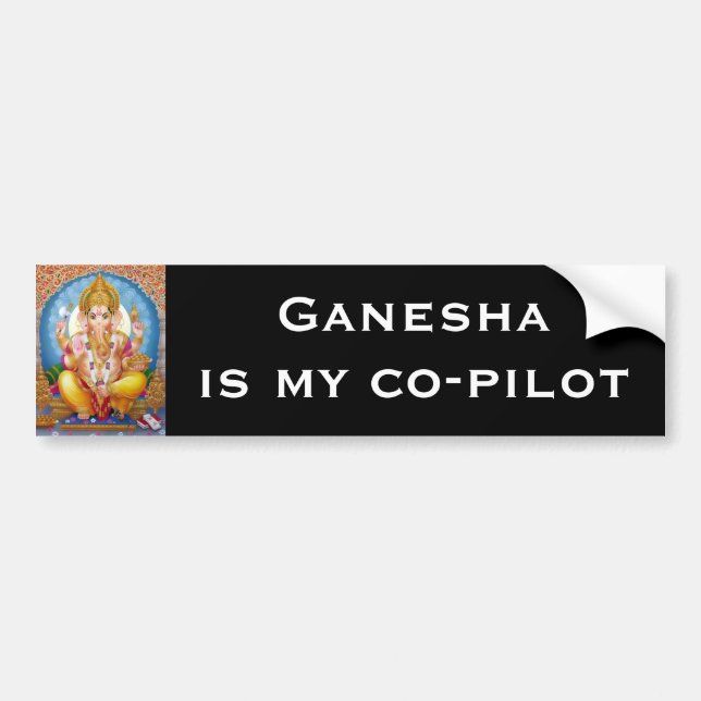 Coche Pegatina para el parachoques de Ganesha - Verision (Frente)