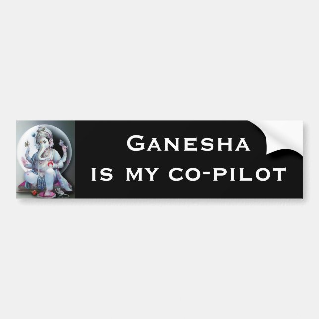 Coche Pegatina para el parachoques de Ganesha - versión (Frente)
